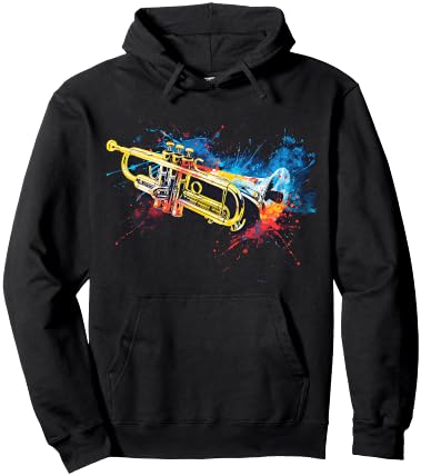 Men, Women and Kids Trumpet Hoodie - Hoodie | Black