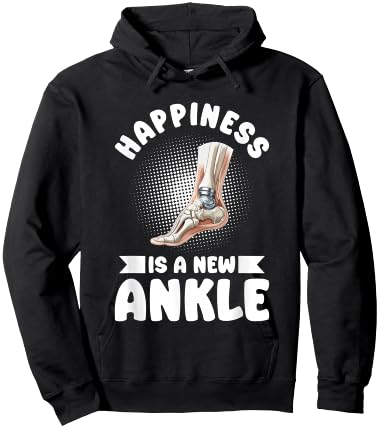 Bionic Ankle Replacement Surgery Joint Recovery Survivor Hoodie - Hoodie | Black