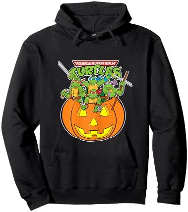 Teenage Mutant Ninja Turtles Group Shot Pumpkin Hoodie - Hoodie | Black