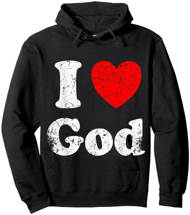 I Love God Graphic Hoodie - Hoodie | Black