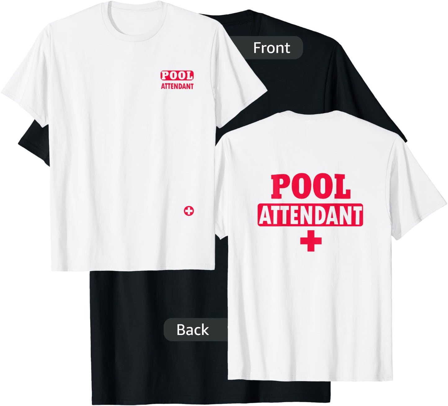 Pool Attendant T-Shirt - T-Shirt | Black