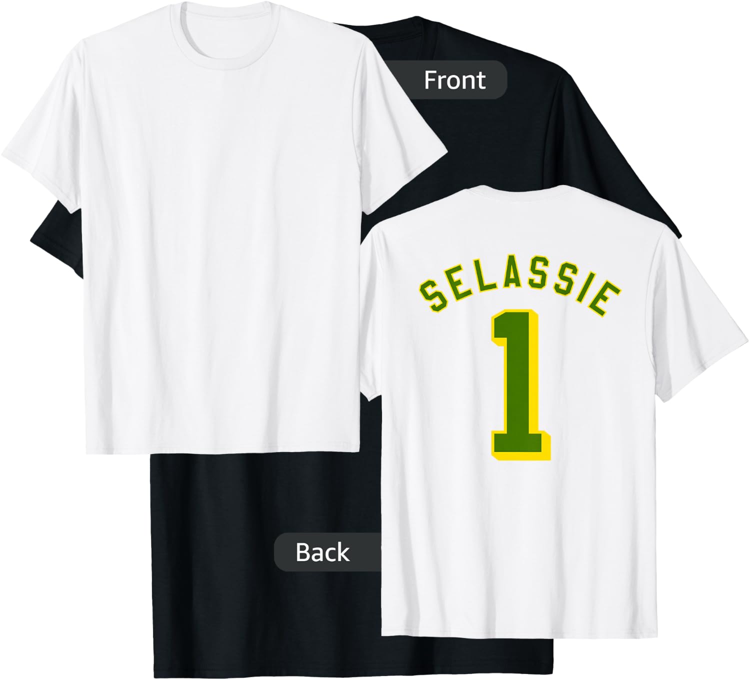 Haile Selassie 1st Jersey Jah Ras Tafari Roots Reggae Rasta T-Shirt - T-Shirt | Black