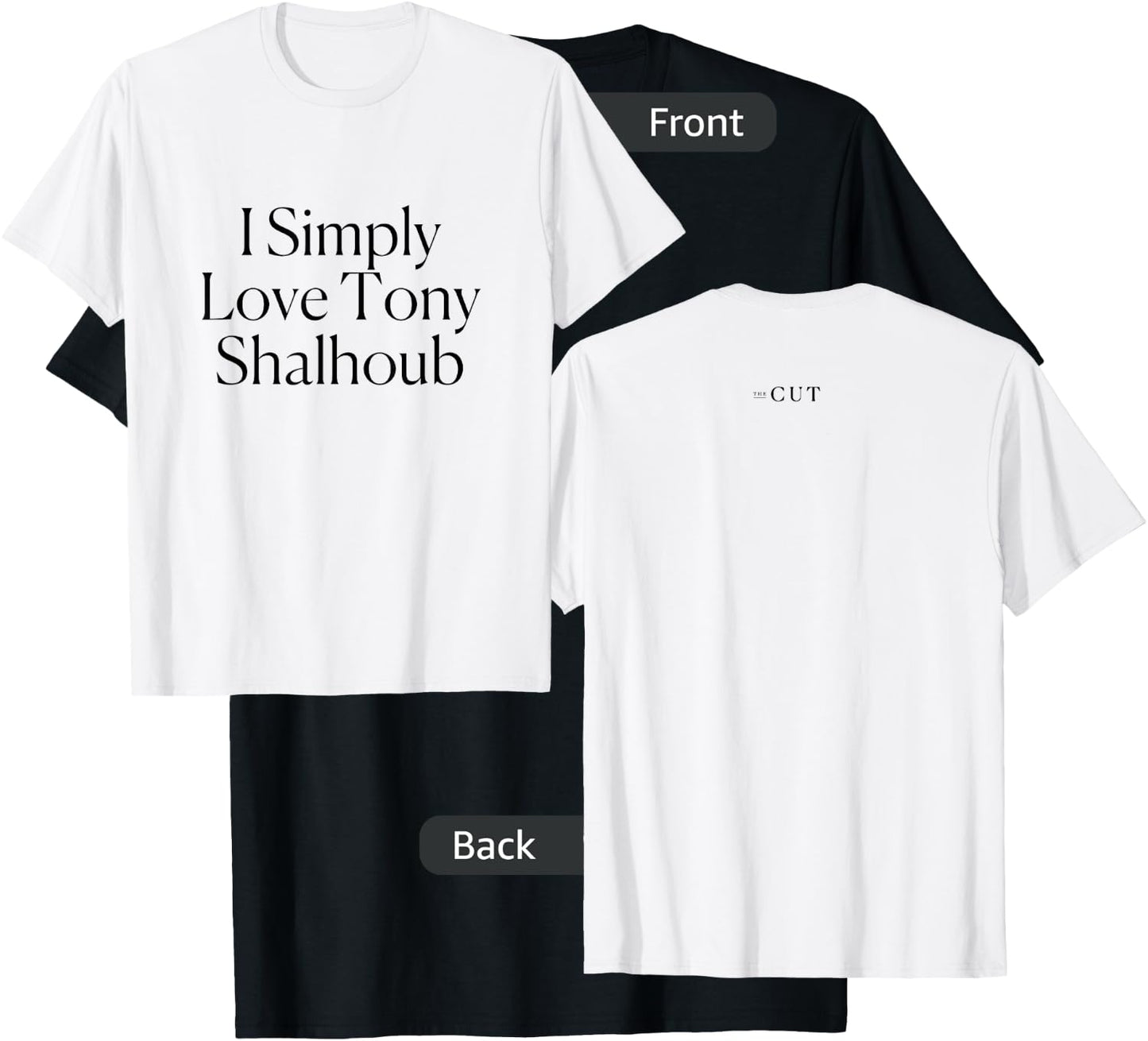 The Cut - I Simply Love Tony Shalhoub T-Shirt - T-Shirt | Black