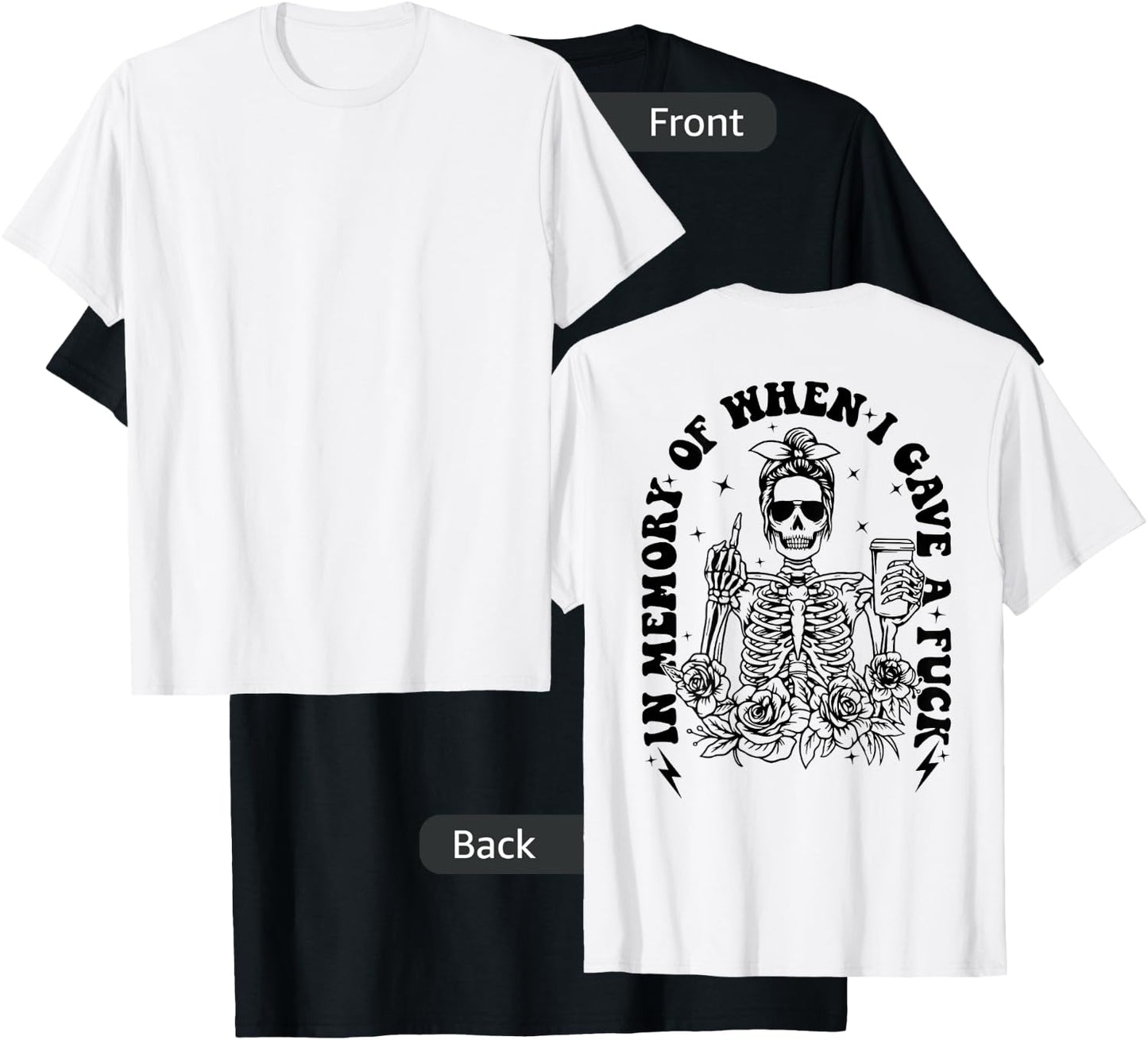 In Memory of when I Gave a Fuck T-Shirt - T-Shirt | Black