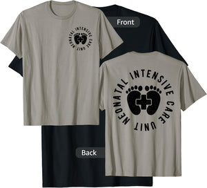 Neonatal Intensive Care Unit NICU Nurse Appreciation 2 Sided T-Shirt - T-Shirt | Black