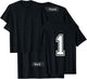 Number 1 Sports Player Number Back of Shirt Only T-Shirt - T-Shirt | Black