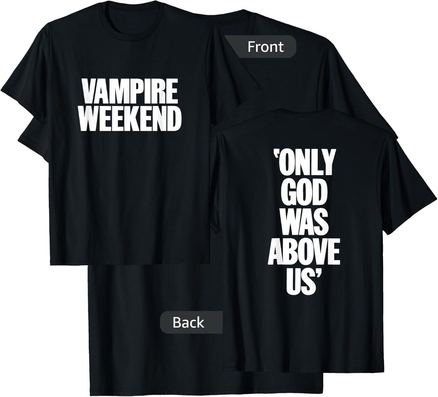 Only God Was Above Us Black T-Shirt - T-Shirt | Black