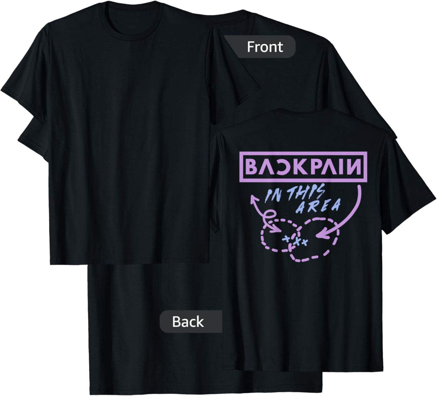 Back Pain In This Area (on back) T-Shirt - T-Shirt | Black