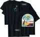 California Palm Trees Front / Back Graphic Print T-Shirt - T-Shirt | Black