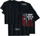No One Needs An AR15 - Funny Pro Gun AR15 Owner - ON BACK T-Shirt - T-Shirt | Black