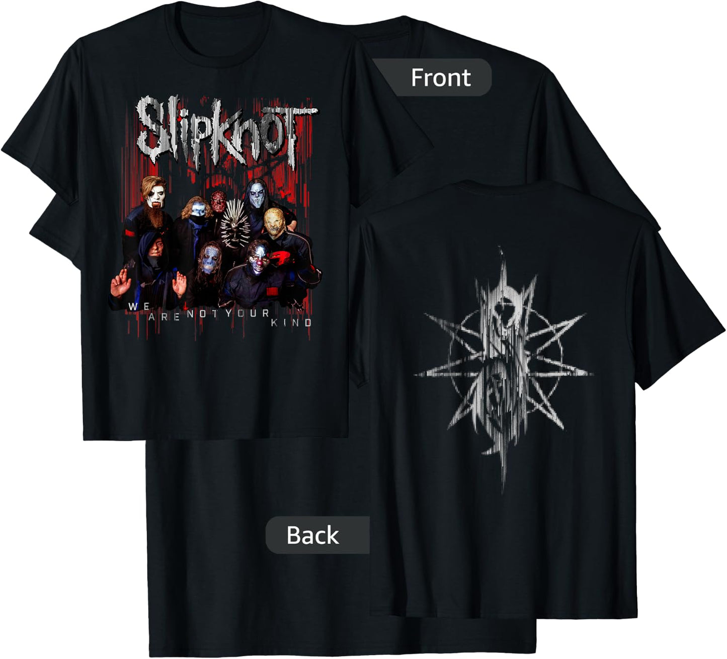 Slipknot Official We Are Not Your Kind Red Group T-Shirt - T-Shirt | Black