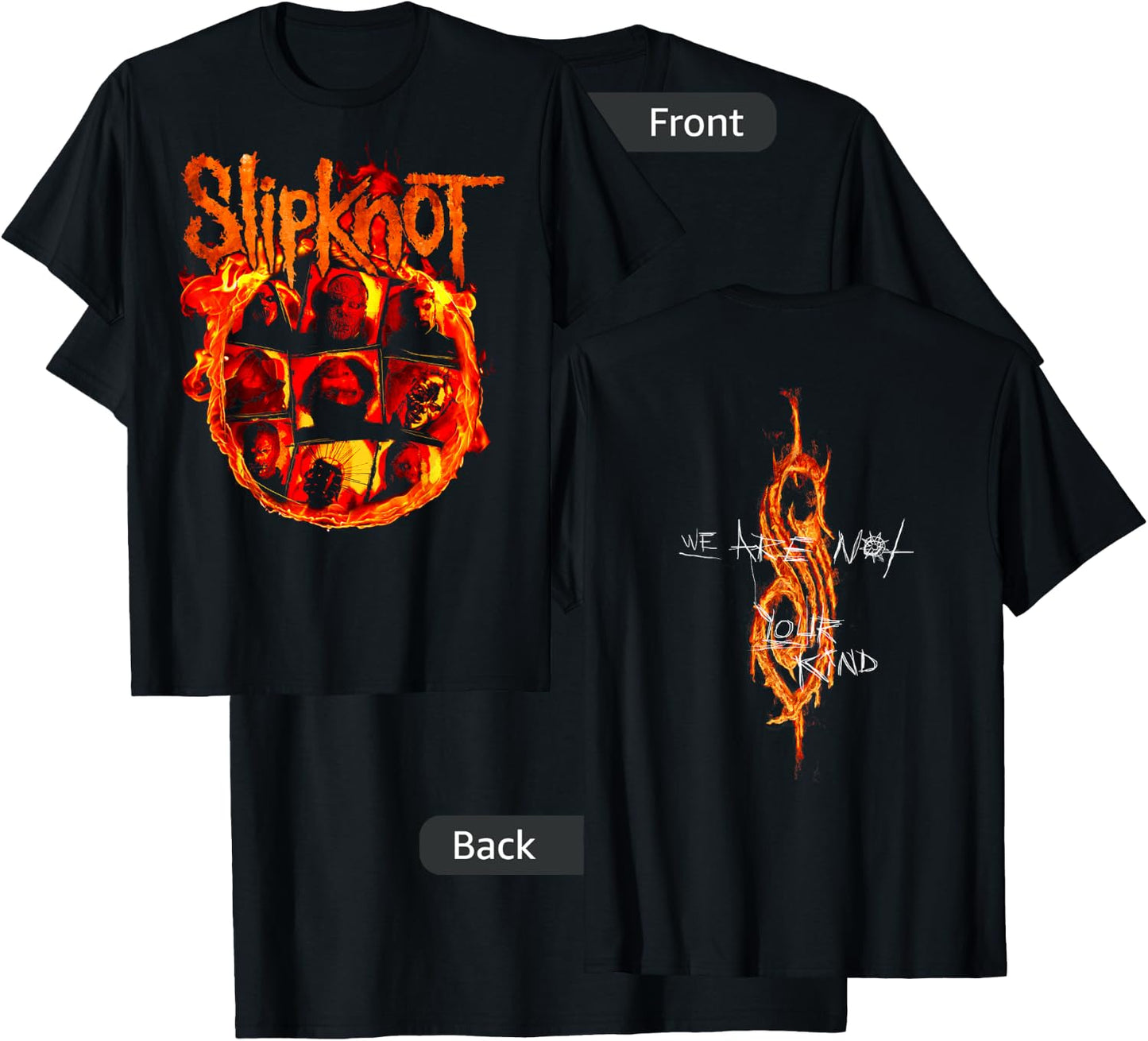 Slipknot Official We Are Not Your Kind Flames T-Shirt - T-Shirt | Black