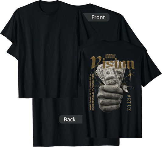 Modern hip hop vintage graffiti urban back print streetwear , Small T-Shirt - T-Shirt | Black