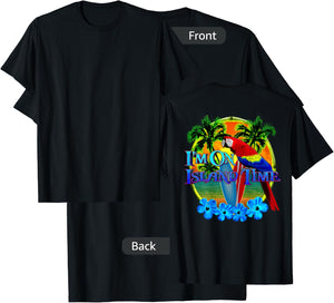 I'm On Island Time Tropical Beach T-Shirt - T-Shirt | Black