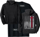 Faith Over Fear Christian Cross American USA Flag (ON BACK) T-Shirt - T-Shirt | Black