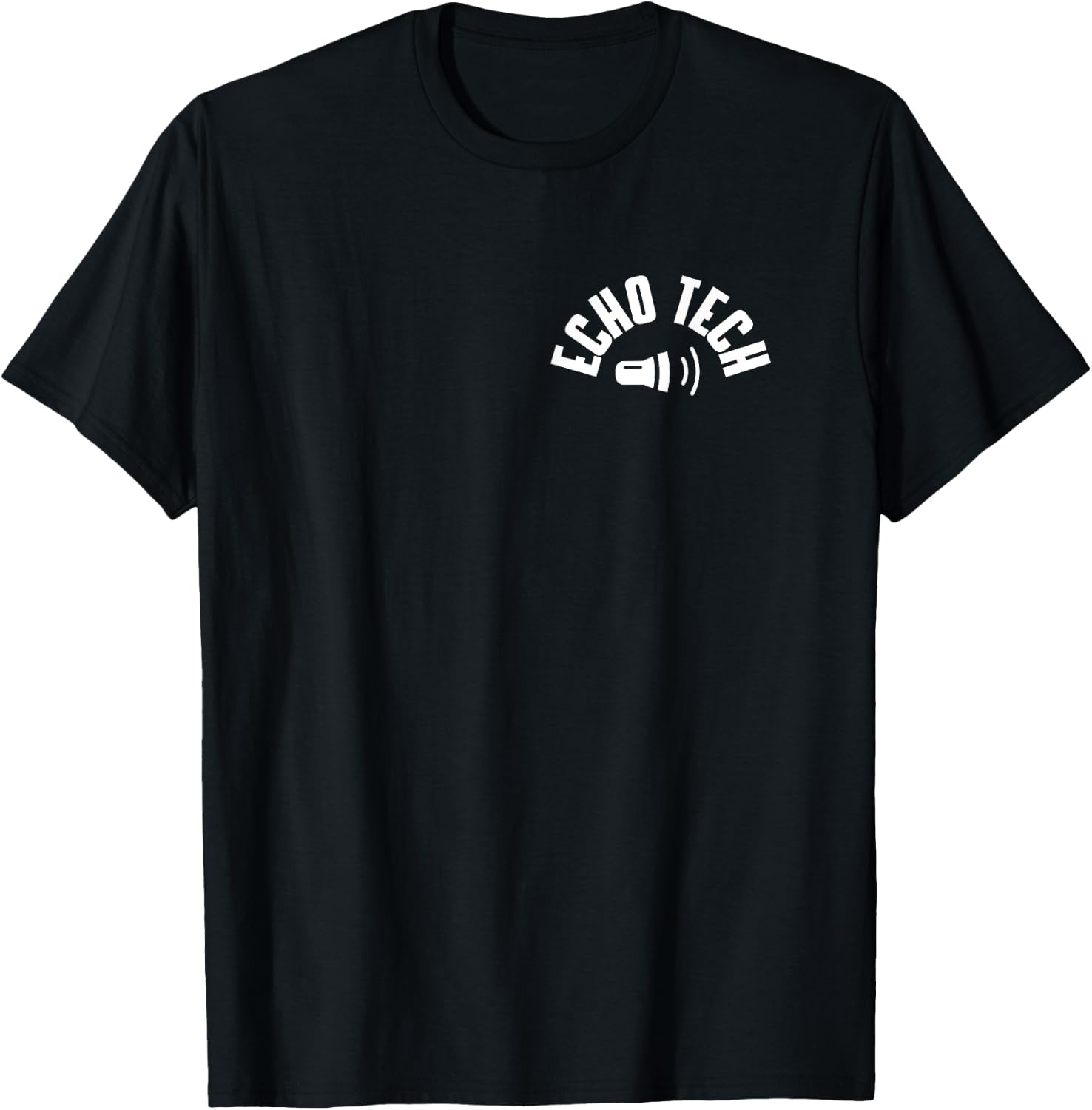 Great Echo Tech Pocket Apparel Cardiovascular Technologist T-Shirt - T-Shirt | Black