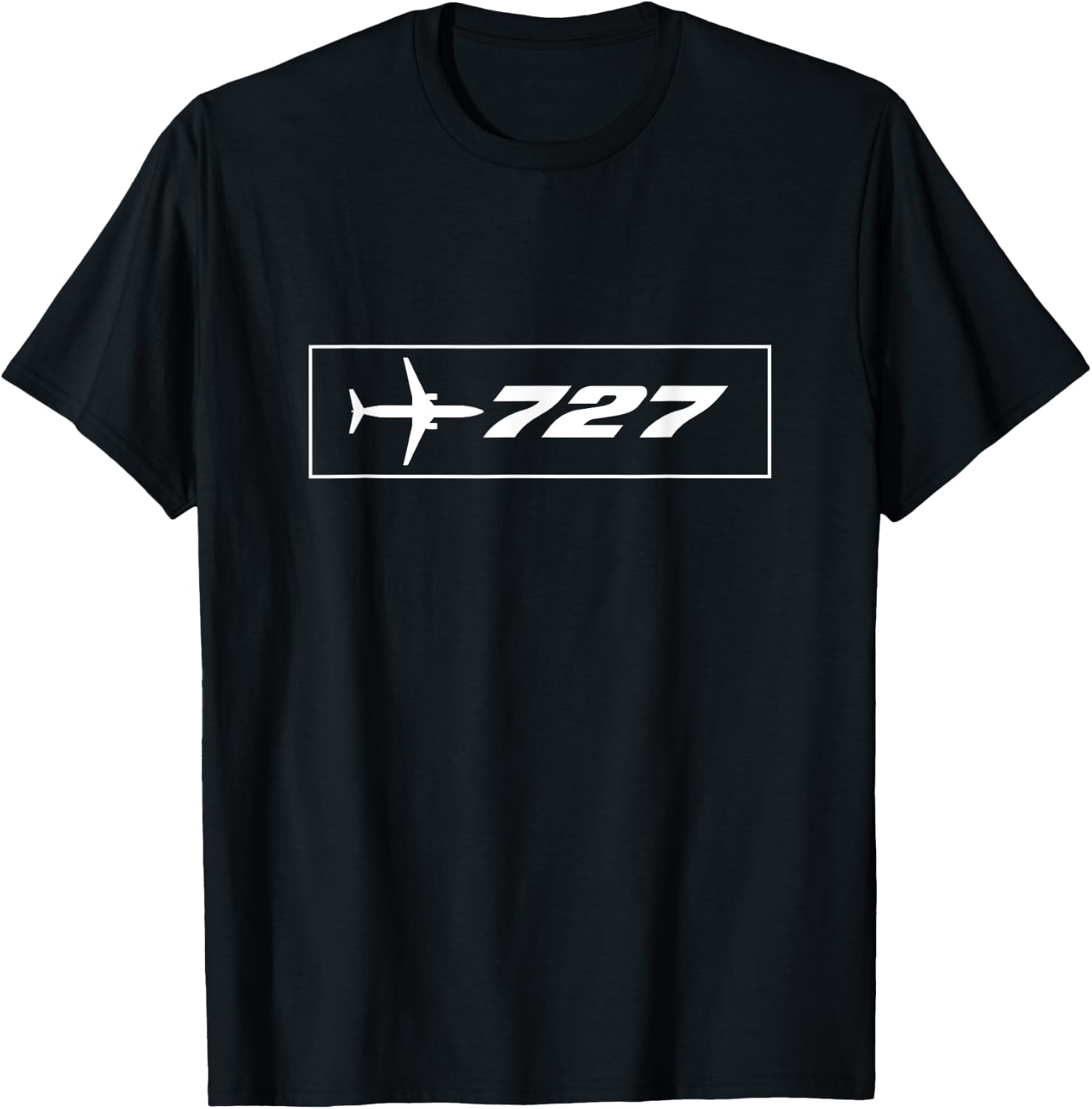 727 Airliner Plane For Avgeeks T-Shirt - T-Shirt | Black