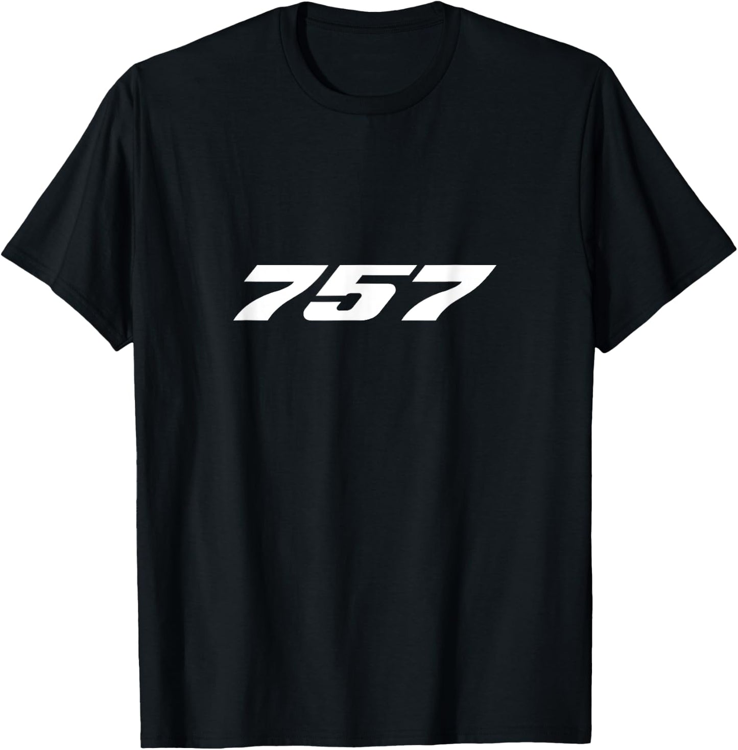 757 Airliner Plane For Avgeeks T-Shirt - T-Shirt | Black