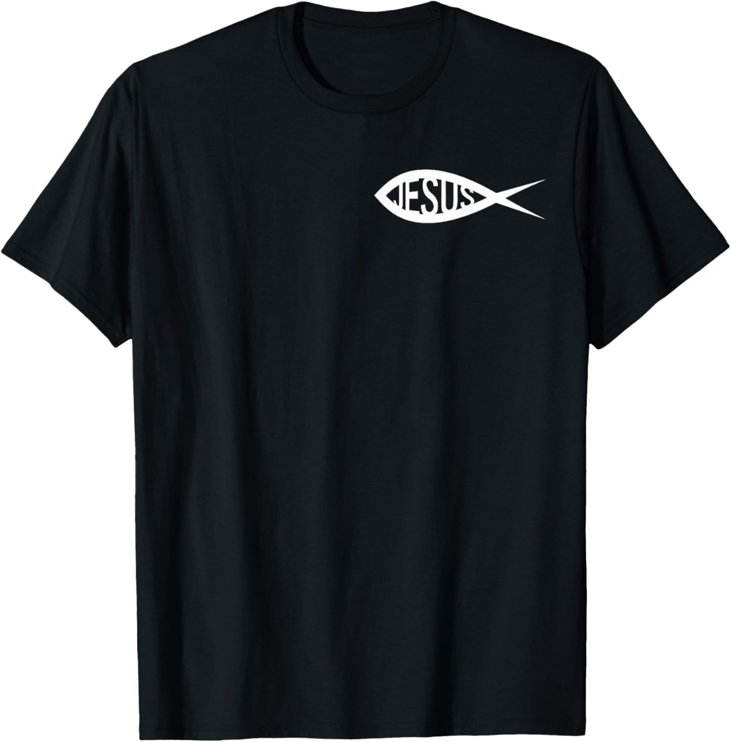 Ichthys Baptism Sign The Jesus Fish Christian Babtized T-Shirt - T-Shirt | Black
