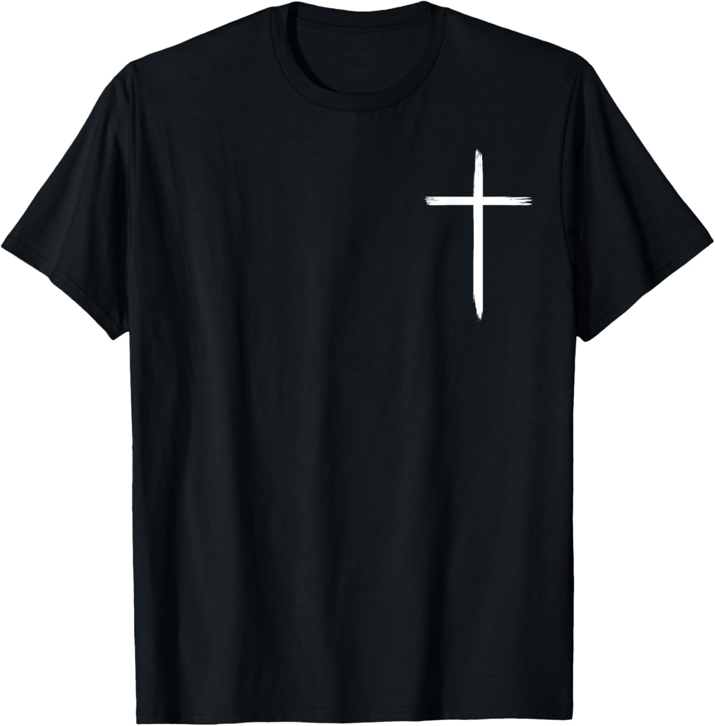 Christian Cross Christians Men Women Jesus Christ Minimal T-Shirt - T-Shirt | Black