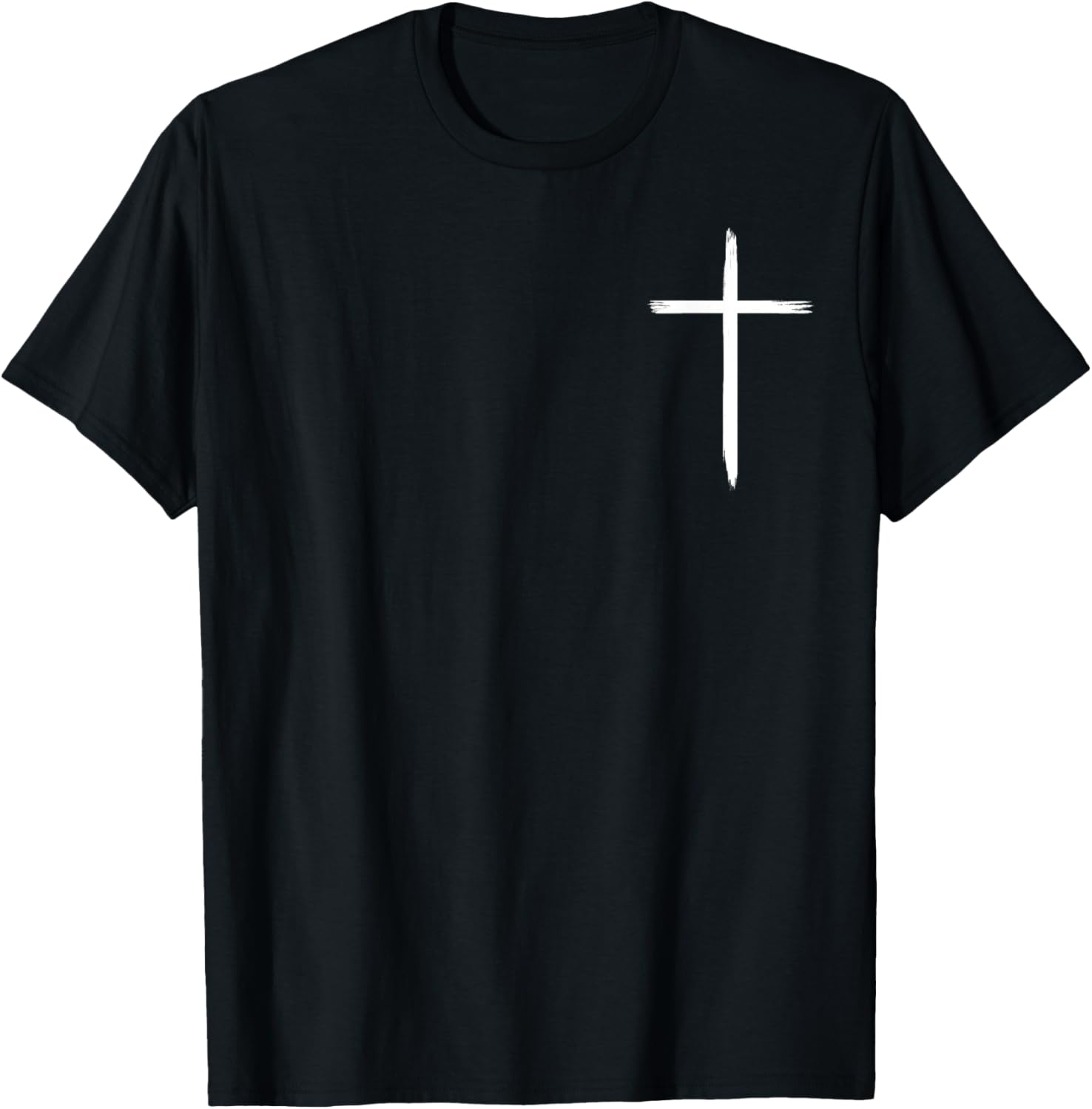 Christian Cross Christians Men Women Jesus Christ Minimal T-Shirt - T-Shirt | Black