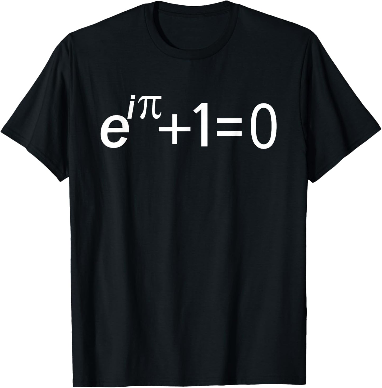 Euler's Identity The Most Beautiful Math Equation T-Shirt - T-Shirt | Black