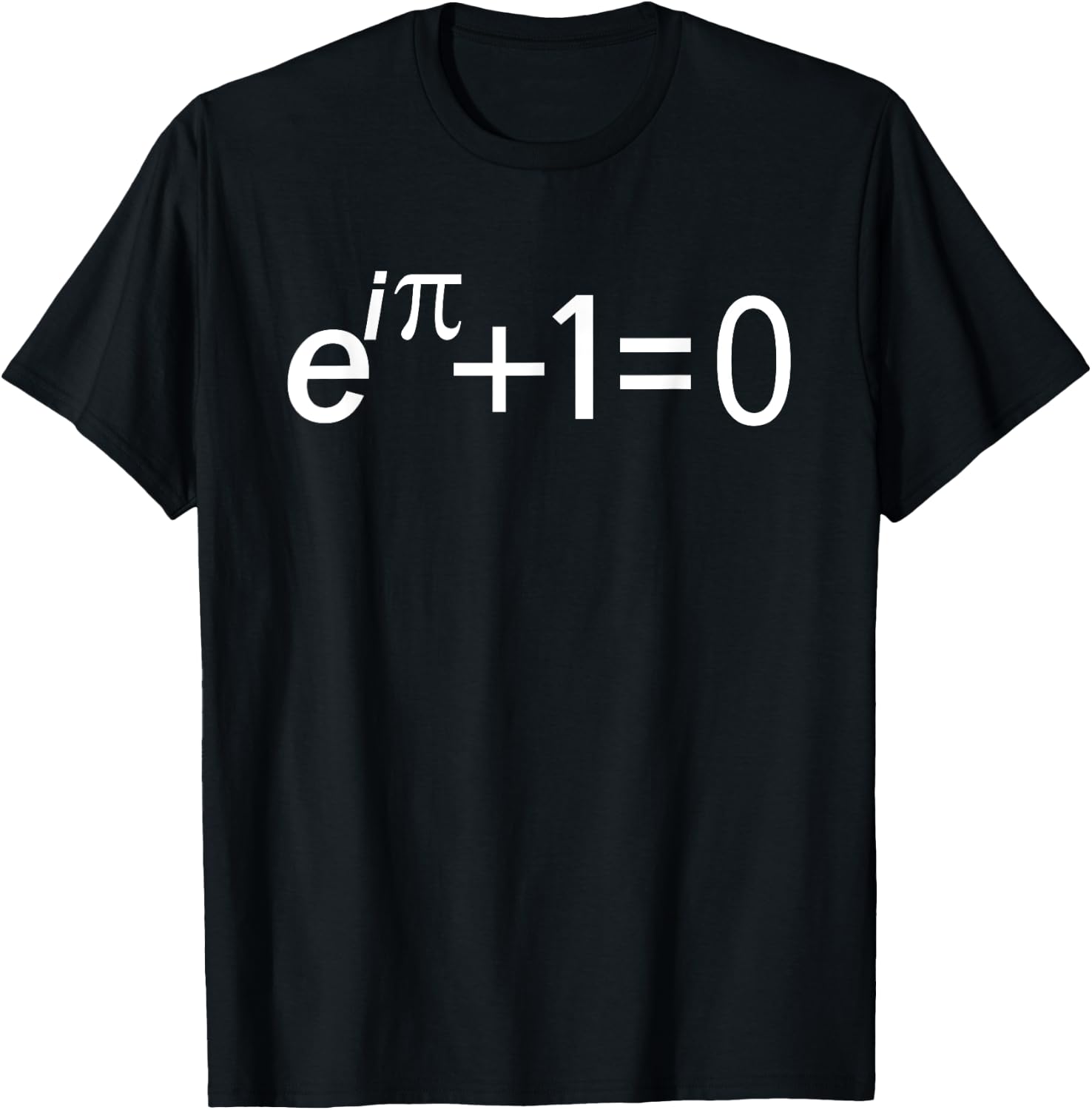 Euler's Identity The Most Beautiful Math Equation T-Shirt - T-Shirt | Black