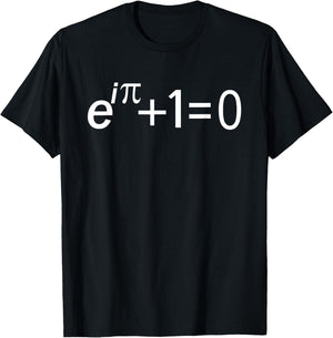 Euler's Identity The Most Beautiful Math Equation T-Shirt - T-Shirt | Black