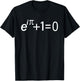 Euler's Identity The Most Beautiful Math Equation T-Shirt - T-Shirt | Black
