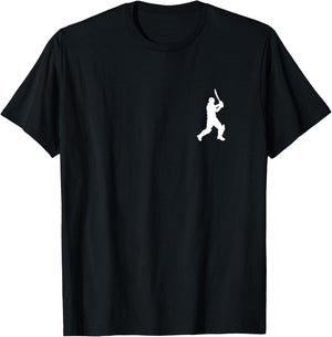 Cricket Cricketer Cricketers Batter T20 Test Cricket Gifts T-Shirt - T-Shirt | Black