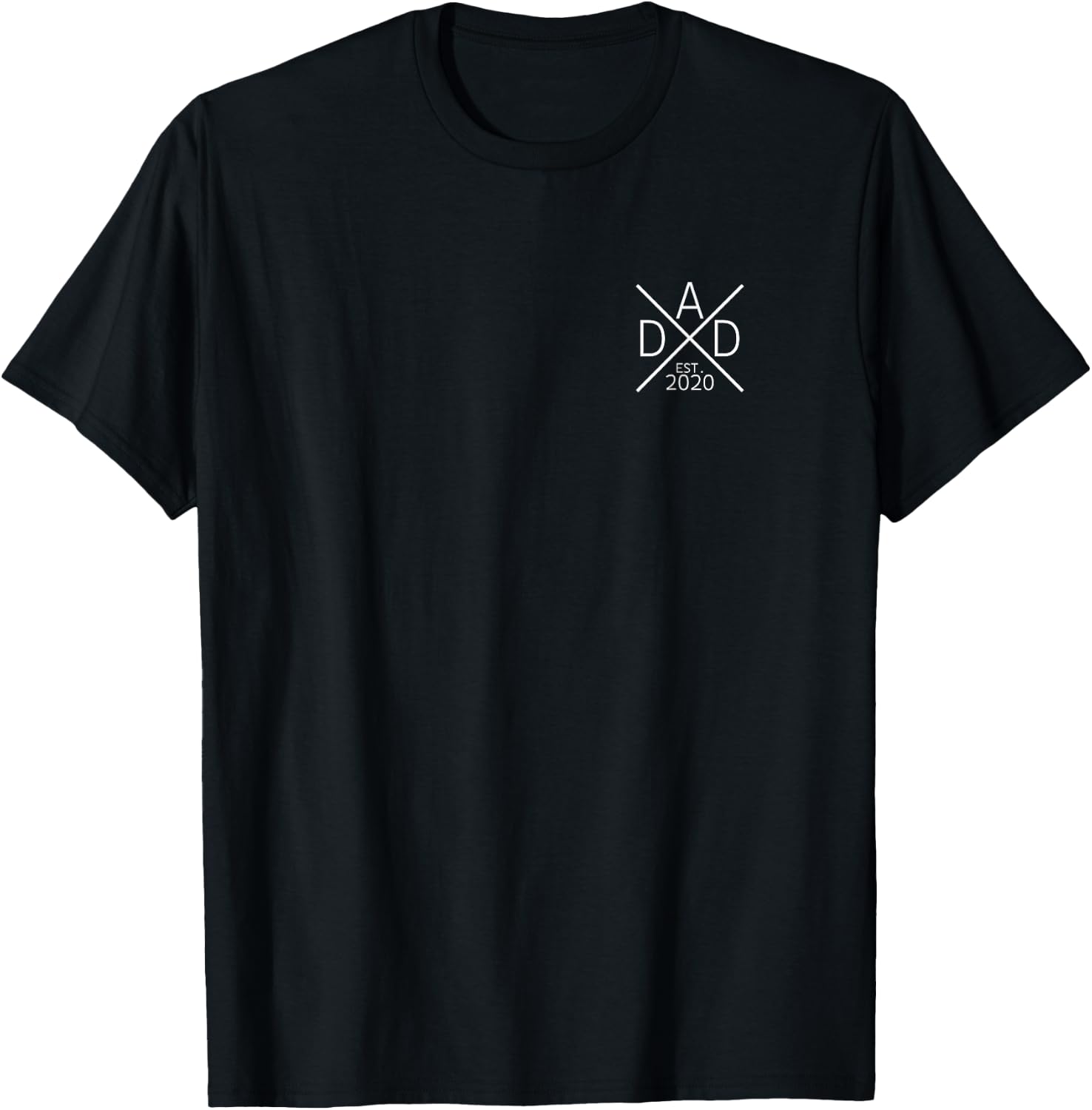 Father 2020 promoted to Dad est. 2020 Dad 2020 T-Shirt - T-Shirt | Black