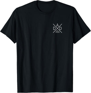 Father 2020 promoted to Dad est. 2020 Dad 2020 T-Shirt - T-Shirt | Black