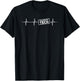 Telemetry Tech Heartbeat Outfit Cardiac Telemetry Technician , Small, Black T-Shirt - T-Shirt | Black