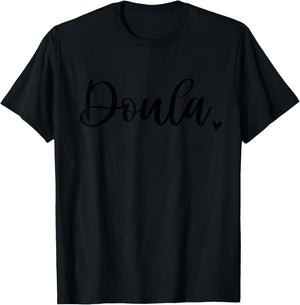 Baby&Co Doula Midwife Cute Birth Worker , Small, Grey T-Shirt - T-Shirt | Black