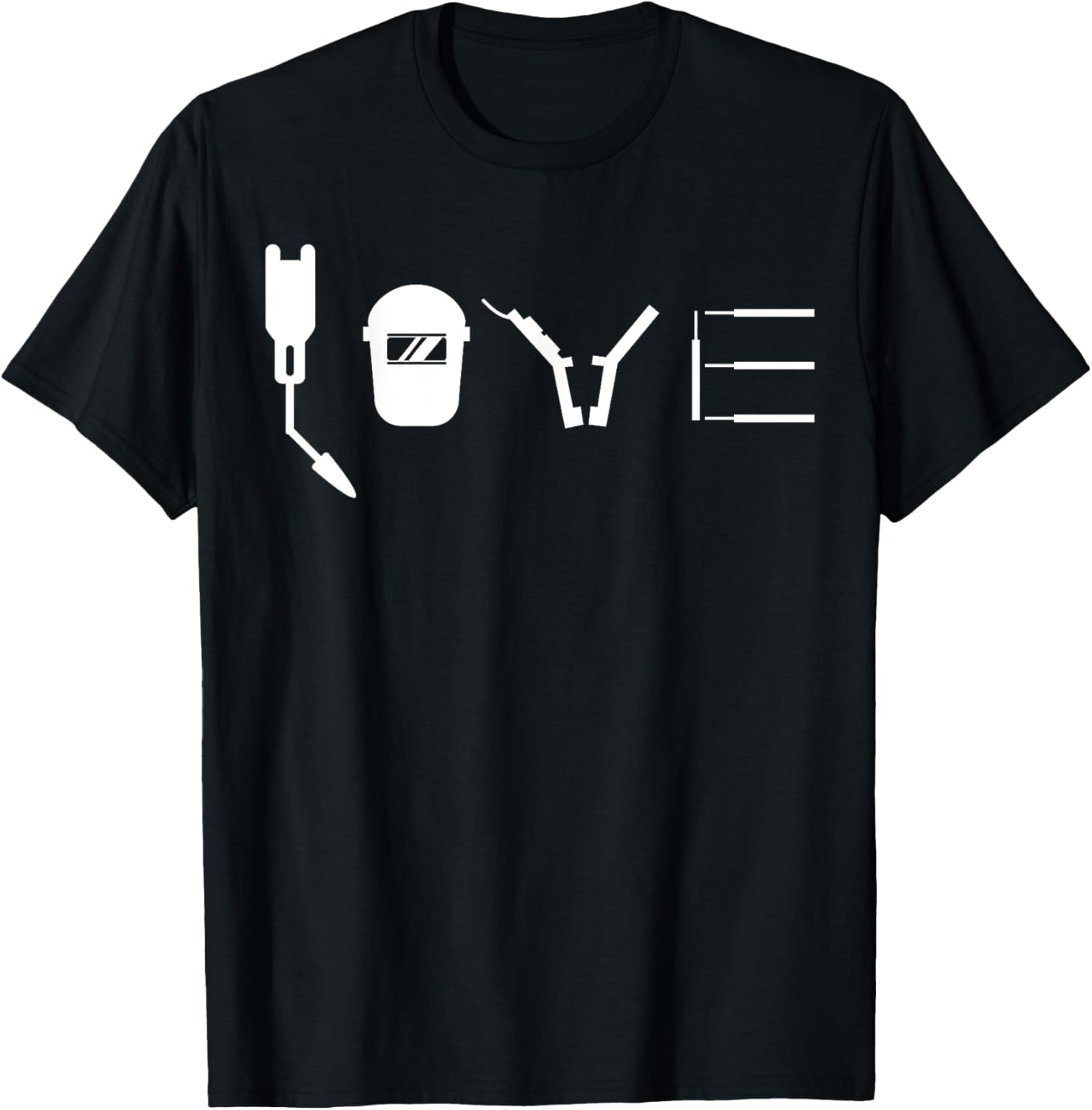 One Of A Kind Love For Welding 11 | Adults & Kids Weder Love Shirt | Black Modern Letter Print T-Shirt - T-Shirt | Black