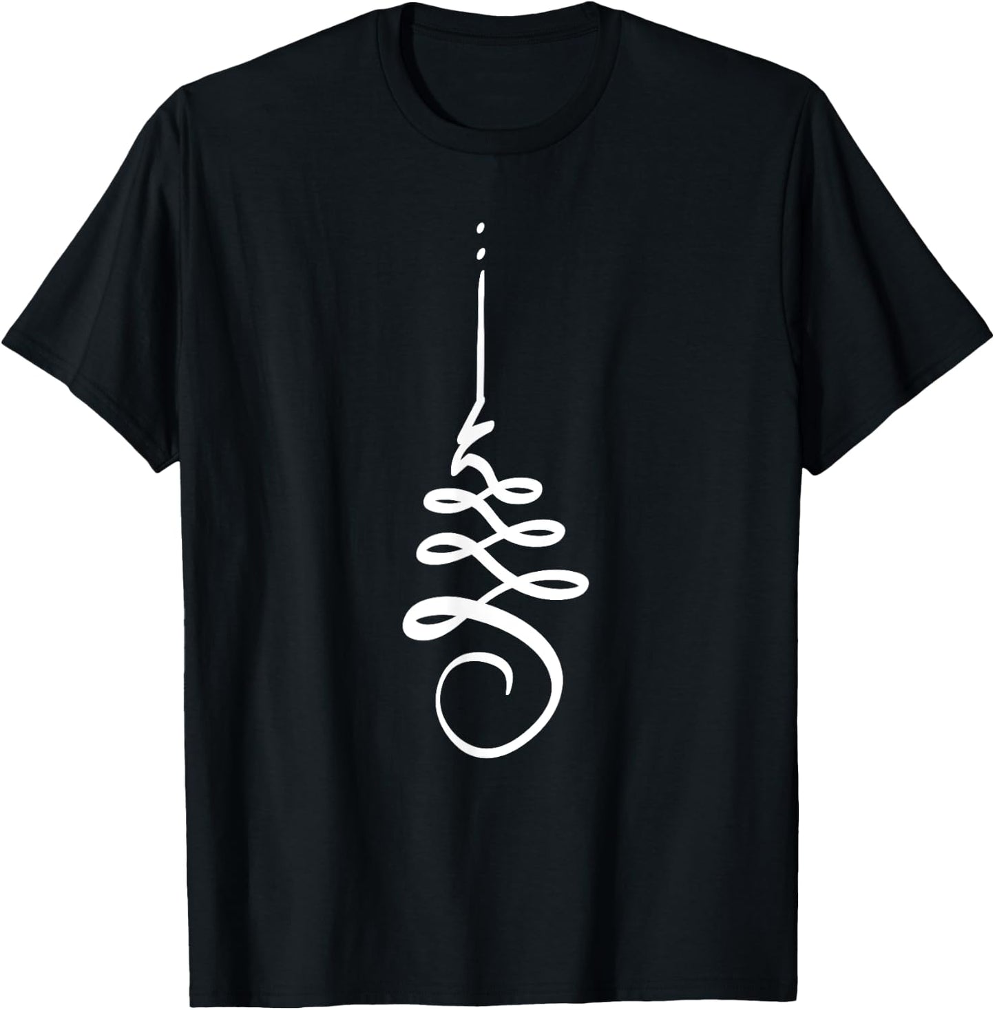 Unalome Spiral T-Shirt - T-Shirt | Black