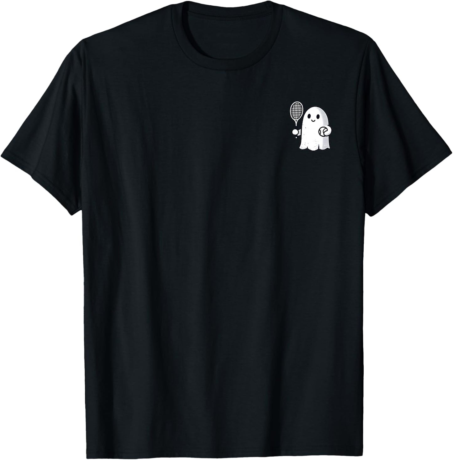 Funny Halloween Ghost Tennis My Boo Halloowen Men Women T-Shirt - T-Shirt | Black