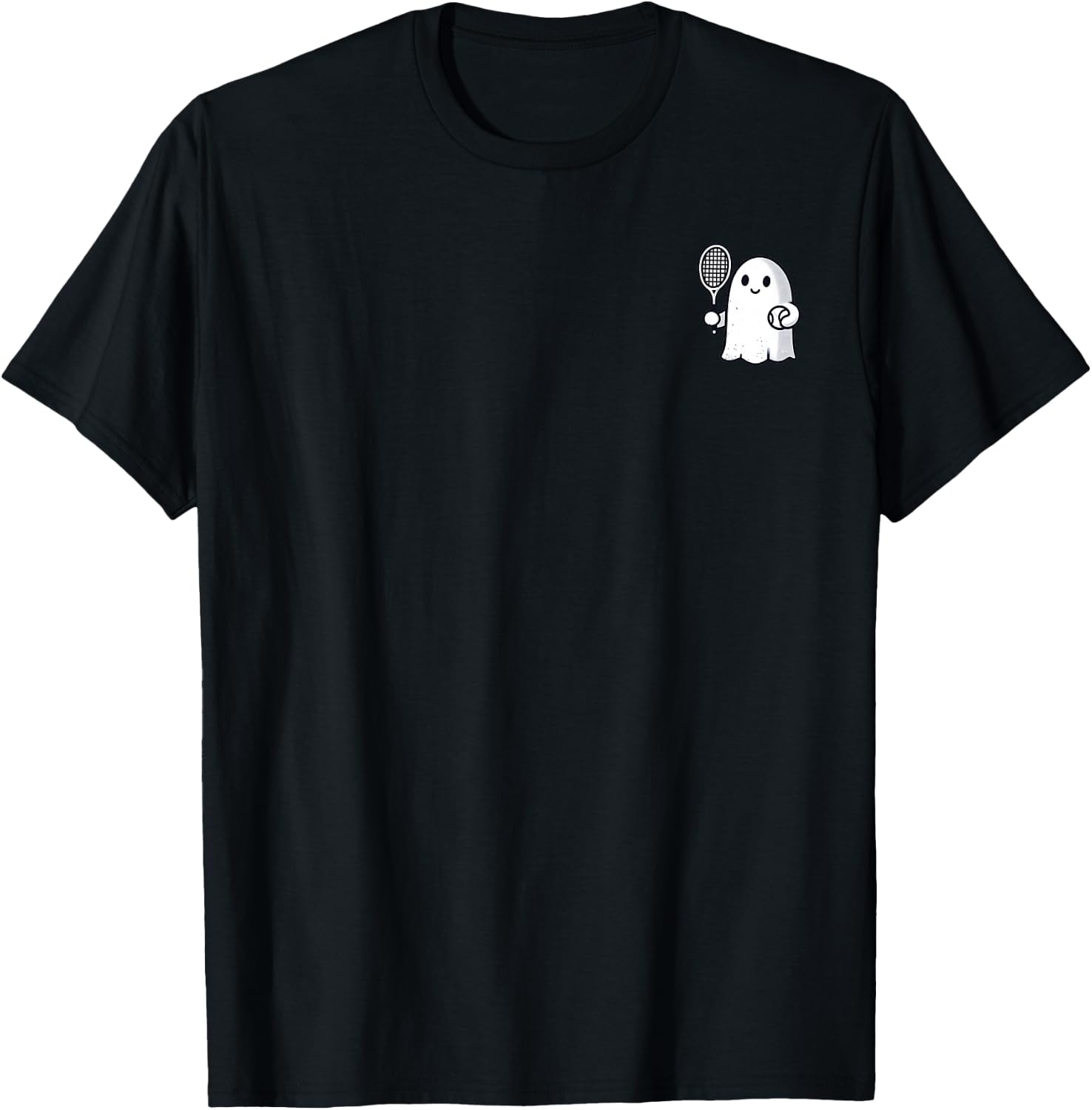 Funny Halloween Ghost Tennis My Boo Halloowen Men Women T-Shirt - T-Shirt | Black