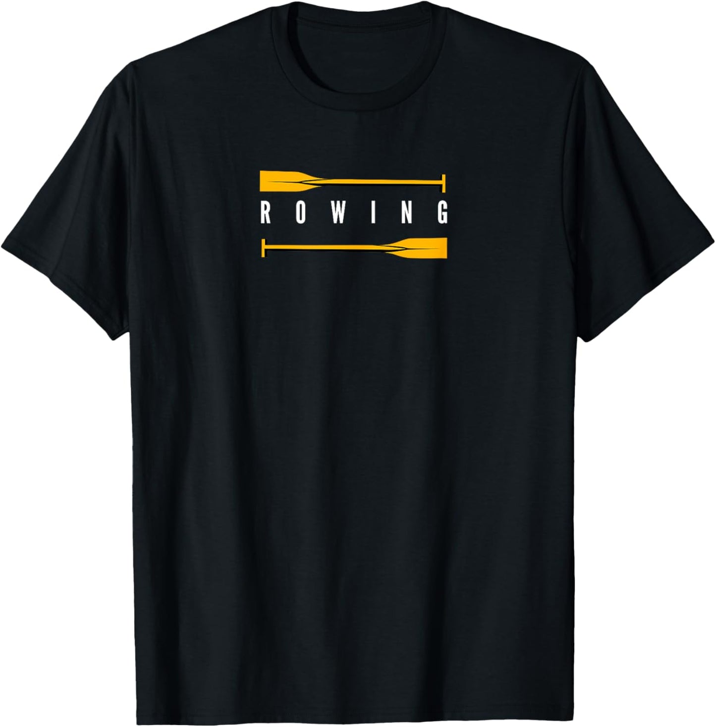 Rowing Art Women Row Team Crew Boat Rower Coxswain T-Shirt - T-Shirt | Black