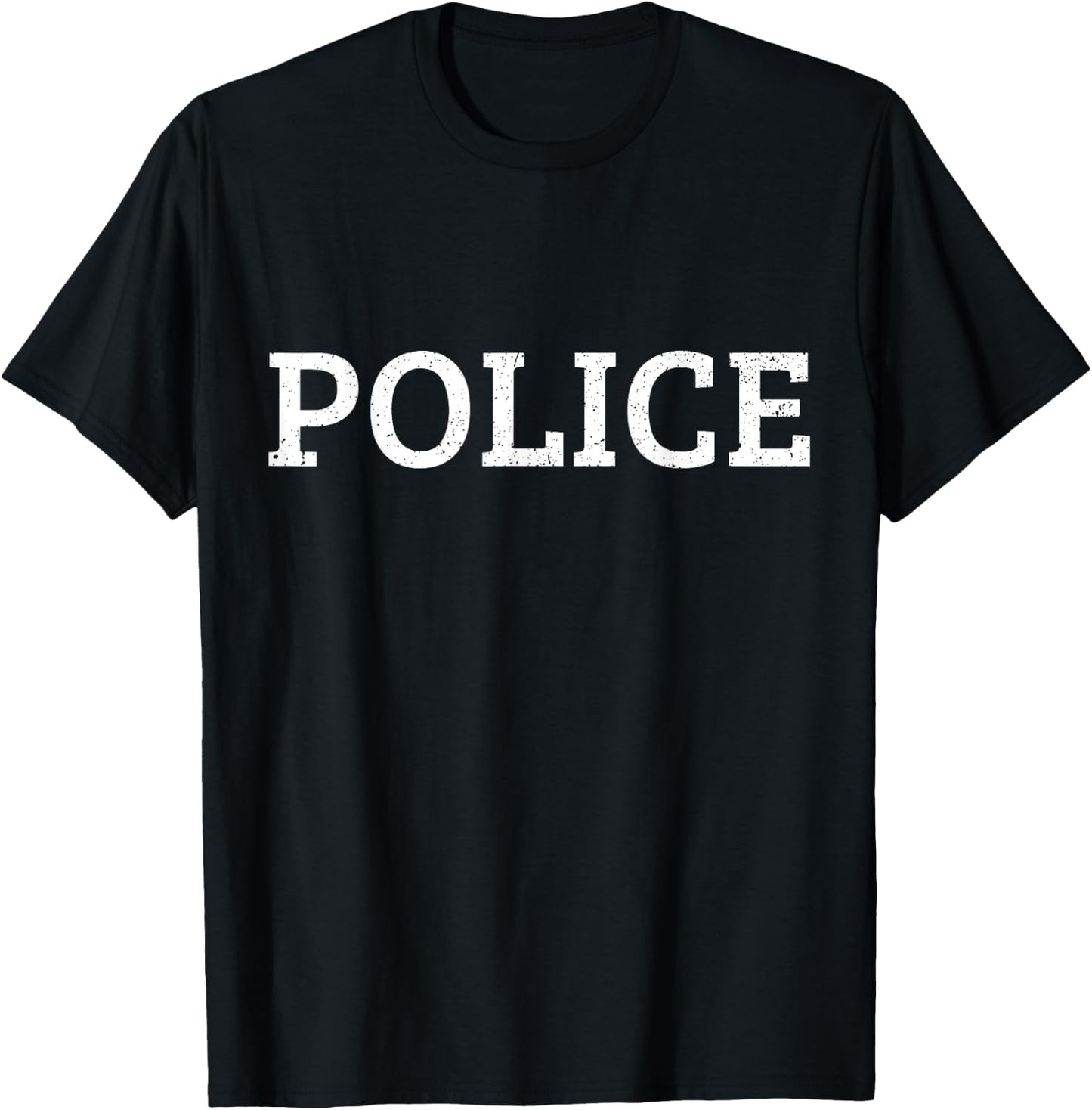 Halloween Policeman Costume Halloween Police Officer Costume T-Shirt - T-Shirt | Black