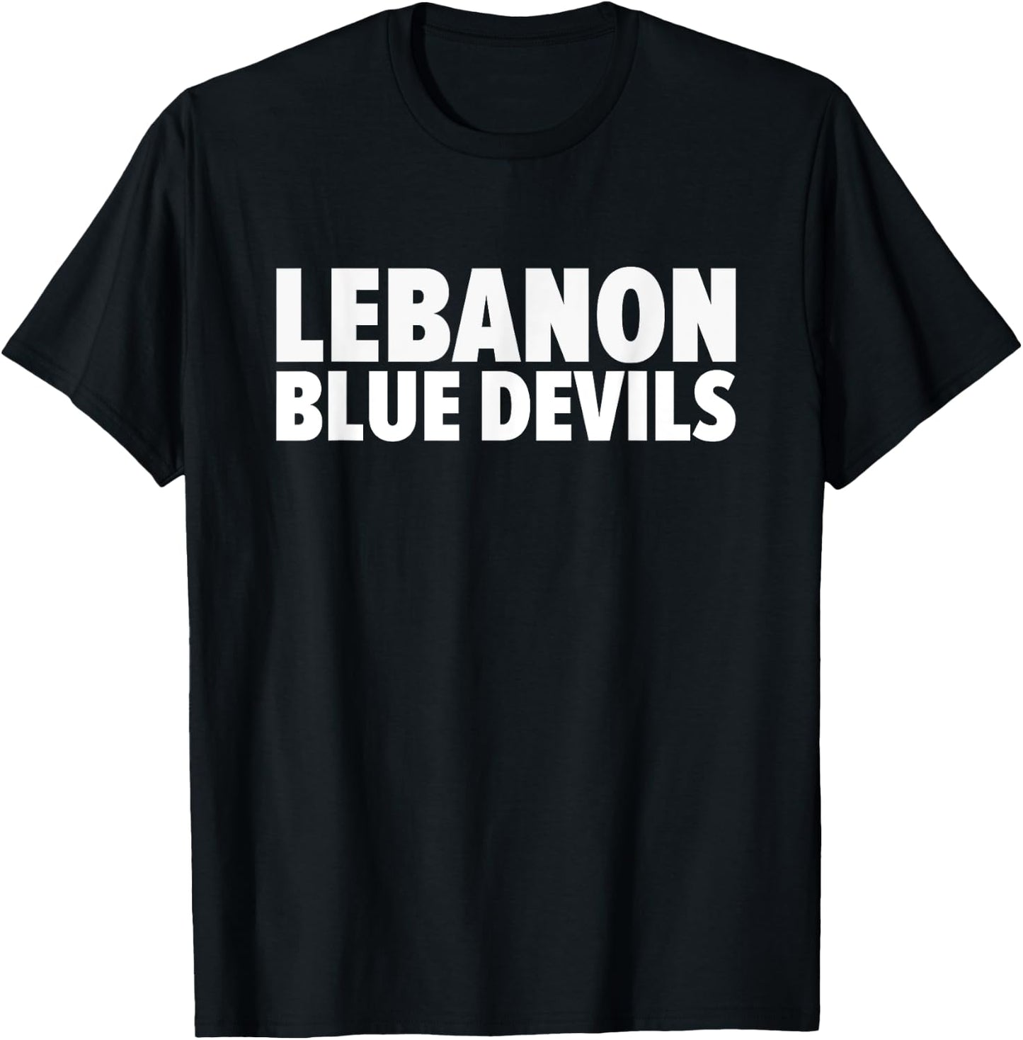 Lebanon Blue Devils Bold T-Shirt - T-Shirt | Black