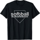 Willow Canyon Wildcats Softball Home Plate T-Shirt - T-Shirt | Black