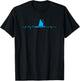 Sailboat Heartbeat Sailor Fishermen Boat Lover T-Shirt - T-Shirt | Black