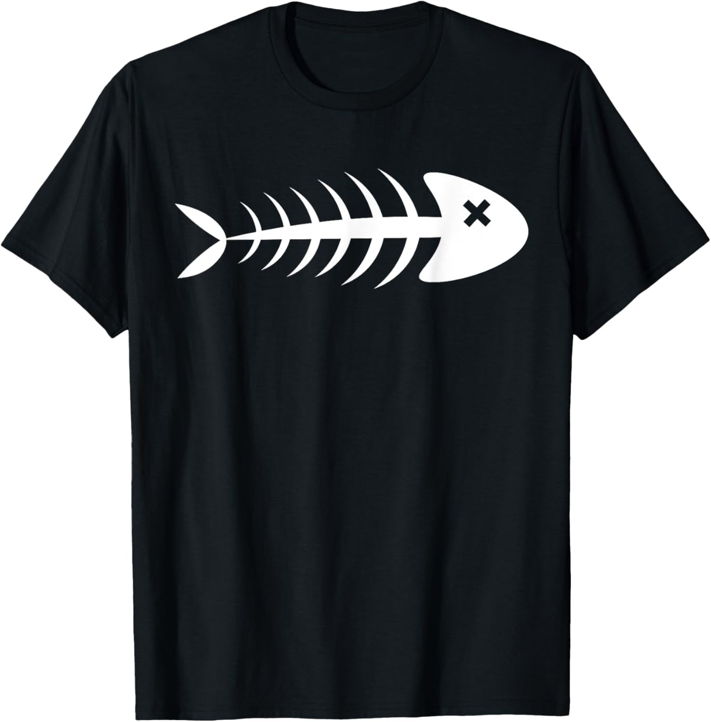 Dead Fish | Fish Bones | Fish Tops T-Shirt - T-Shirt | Black