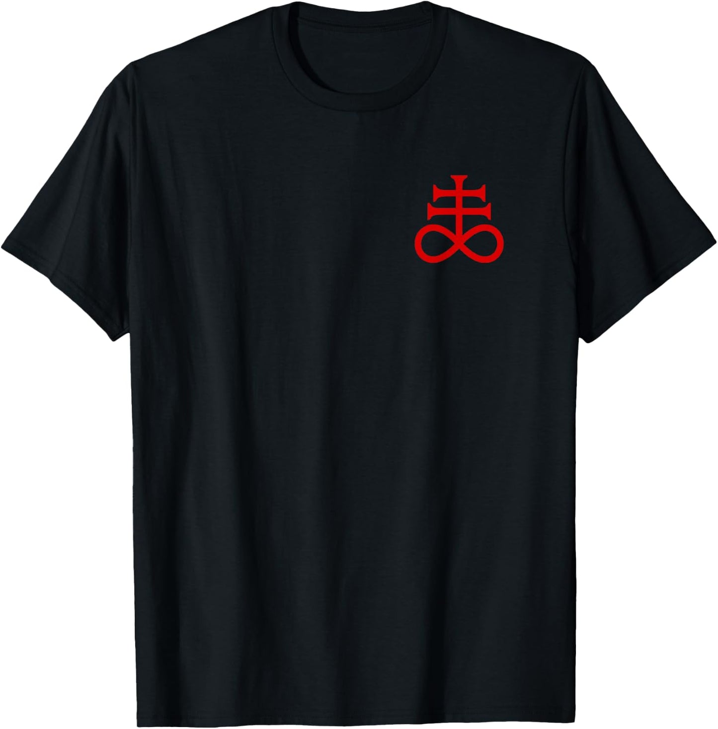 Leviathan Cross of Satan Devil Lucifer Antichrist discreet T-Shirt - T-Shirt | Black