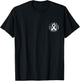 Distressed American Flag Pocket Brain Cancer Awareness Kids Men T-Shirt - T-Shirt | Black
