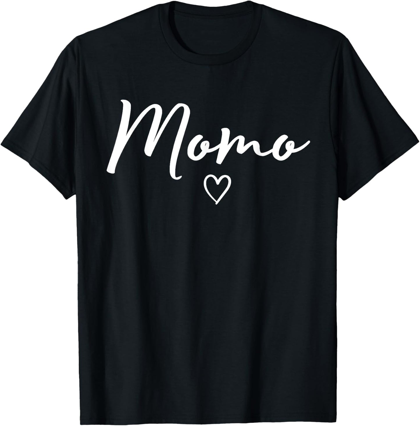 Momo Gifts Grandma Heart Mother's Day Momo T-Shirt - T-Shirt | Black