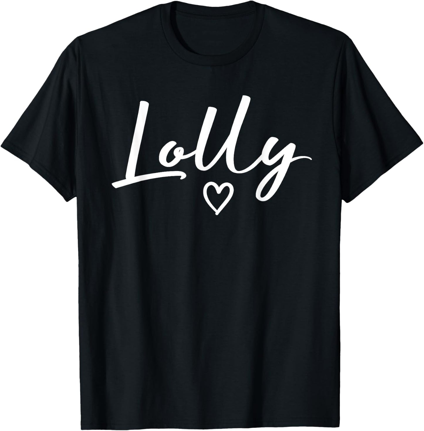 Lolly Gifts Grandma Heart Mother's Day Lolly T-Shirt - T-Shirt | Black