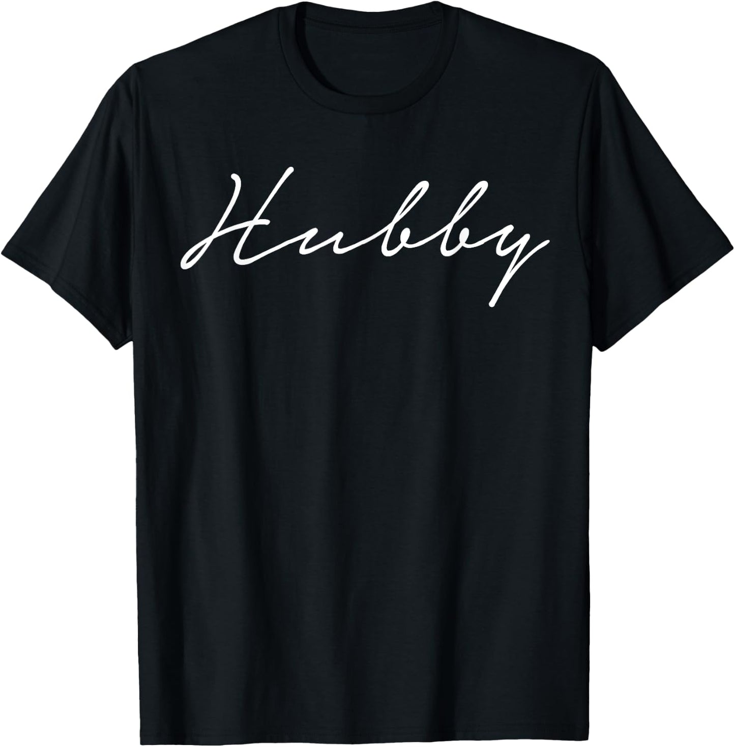 Hubby Script T-Shirt - T-Shirt | Black
