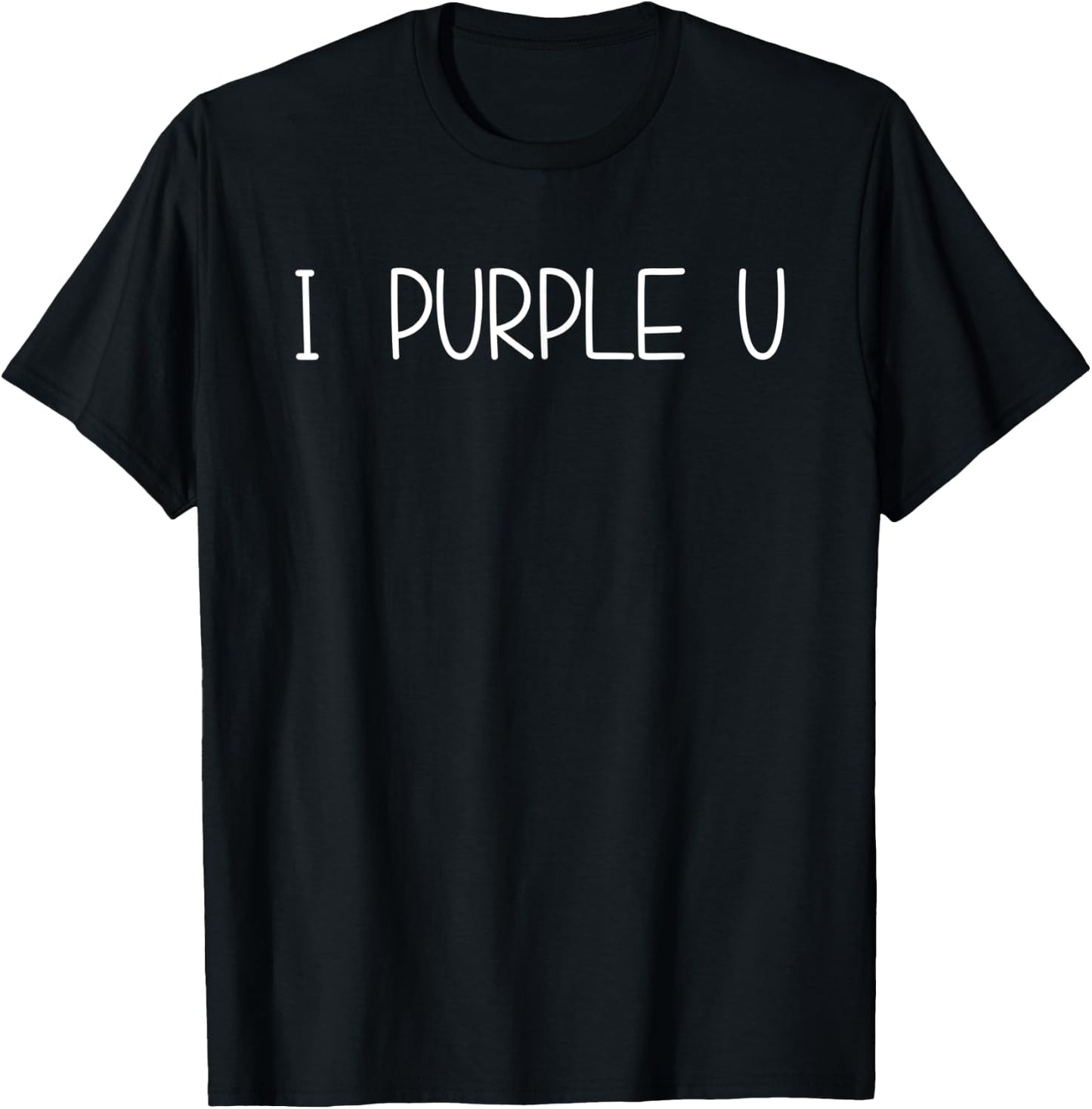 I Purple U K-Pop Fan T-Shirt - T-Shirt | Black